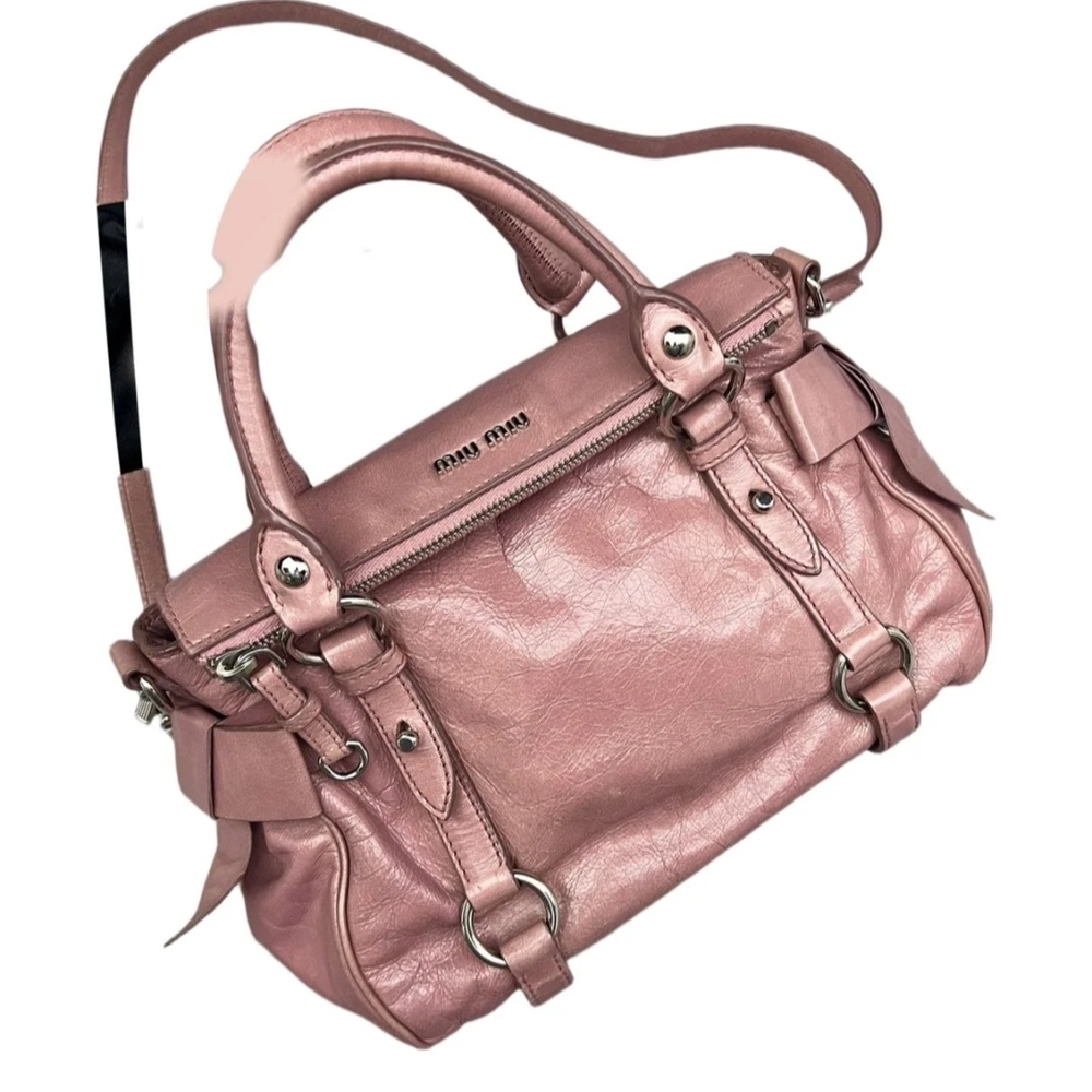 Miu Miu Pink Leather Satchel